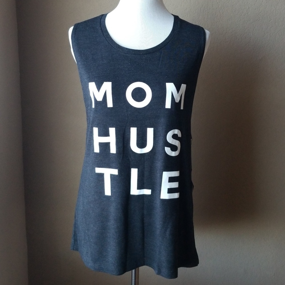 Mom Hustle muscle tank - PRICE DROP